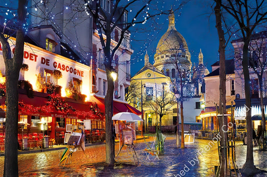 Renoir CL-1500-31999　Scenery • Montmartre Night View, France　1500 Pieces Jigsaw Puzzle