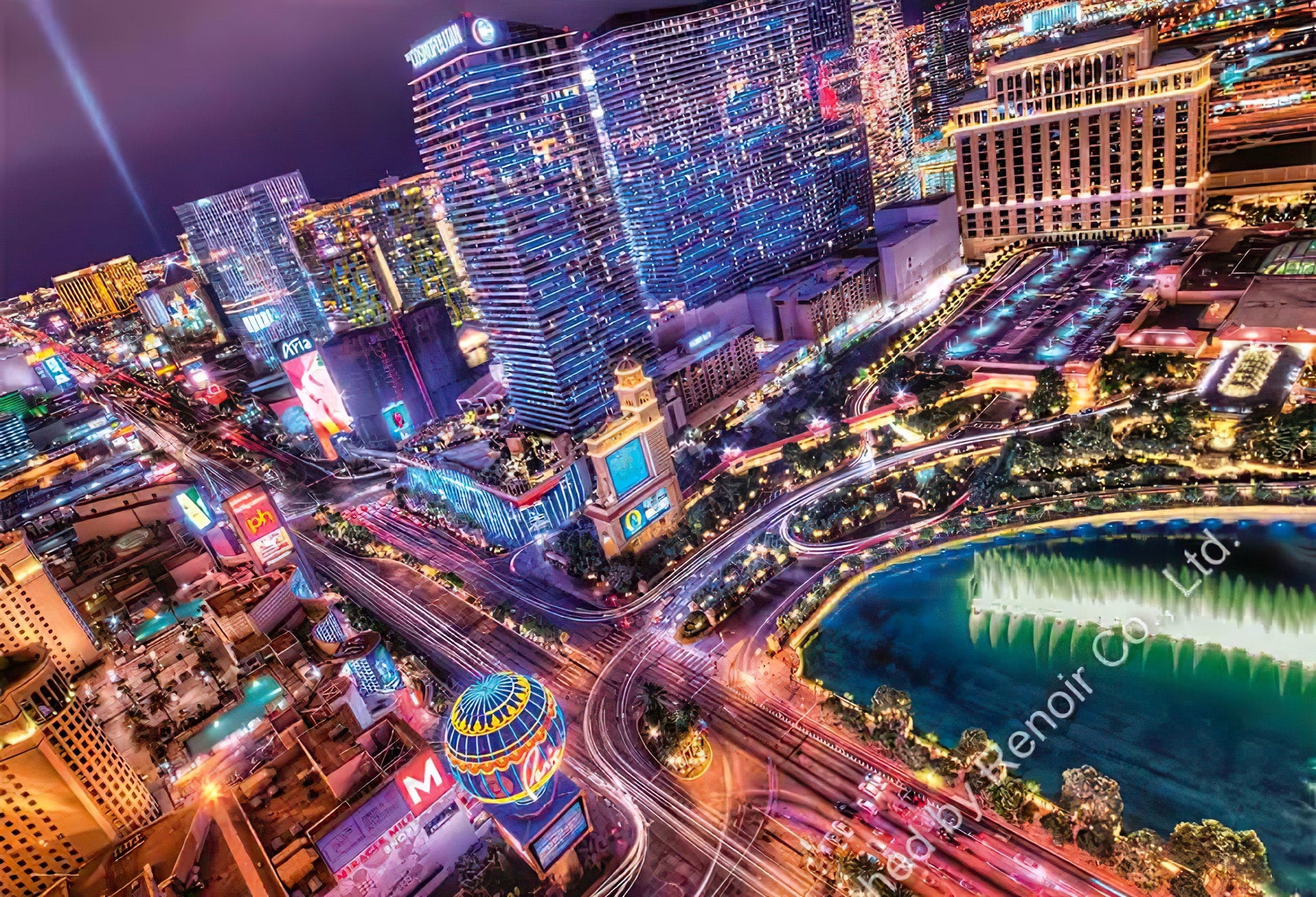 renoir-cl-2000-32555-scenery-las-vegas-night-scene-2000-pieces-jigsaw-puzzle