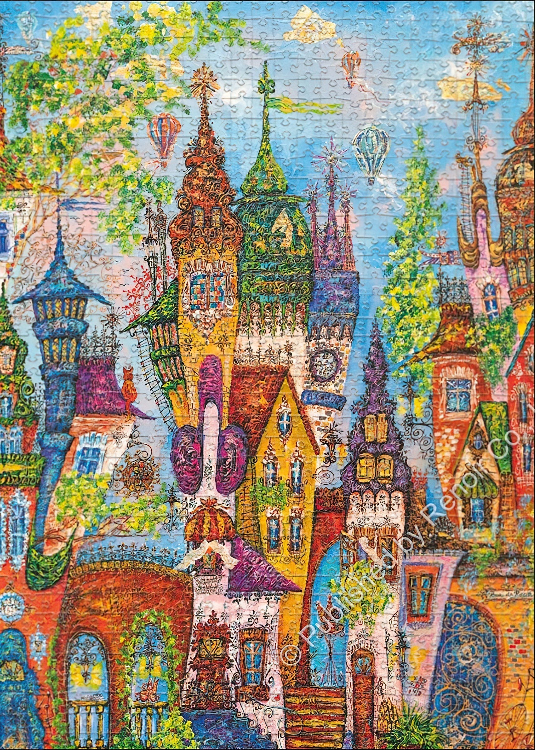 renoir-h-1000-30011-illustration-red-arch-village-1000-pieces-jigsaw-puzzle