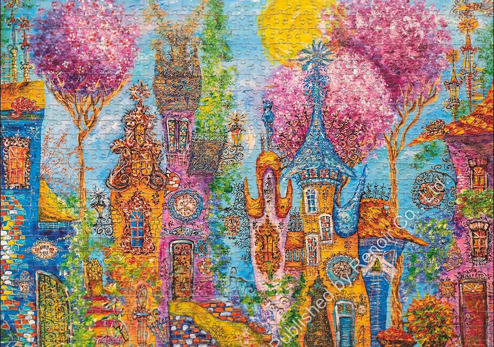 renoir-h-1000-30012-illustration-pink-tree-village-1000-pieces-jigsaw-puzzle