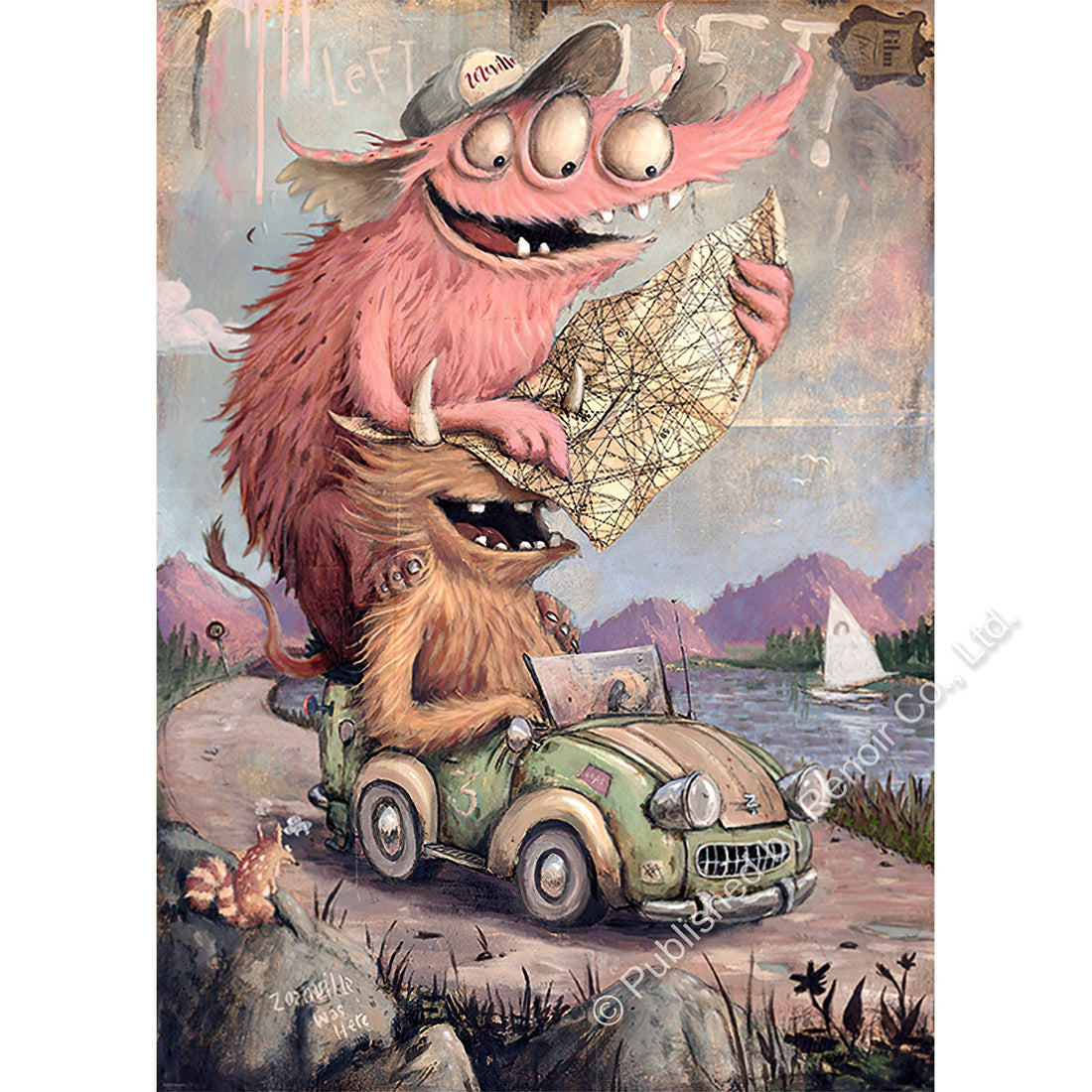 renoir-h-2000-29938-zozoville-monsters-on-the-road-2000-pieces-jigsaw-puzzle