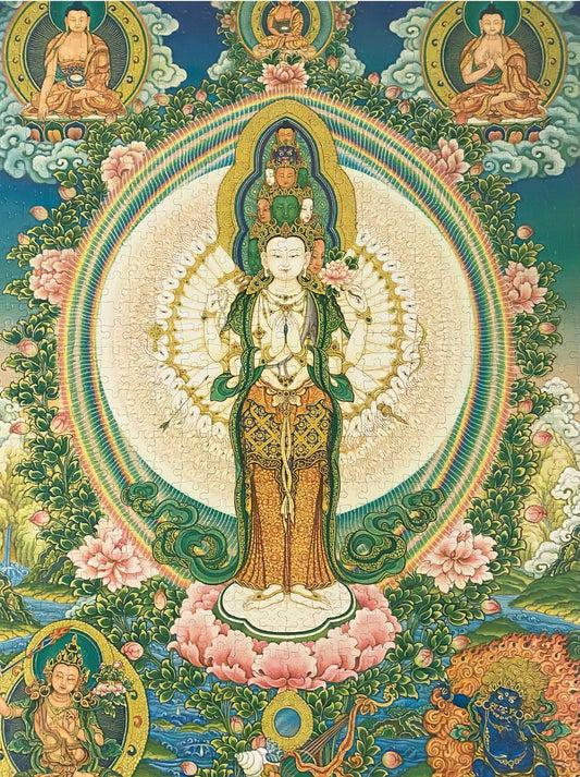 Renoir R-1008-1814　Illustration • Guanyin of a Thousand Arms and Eyes　1008 Pieces Jigsaw Puzzle