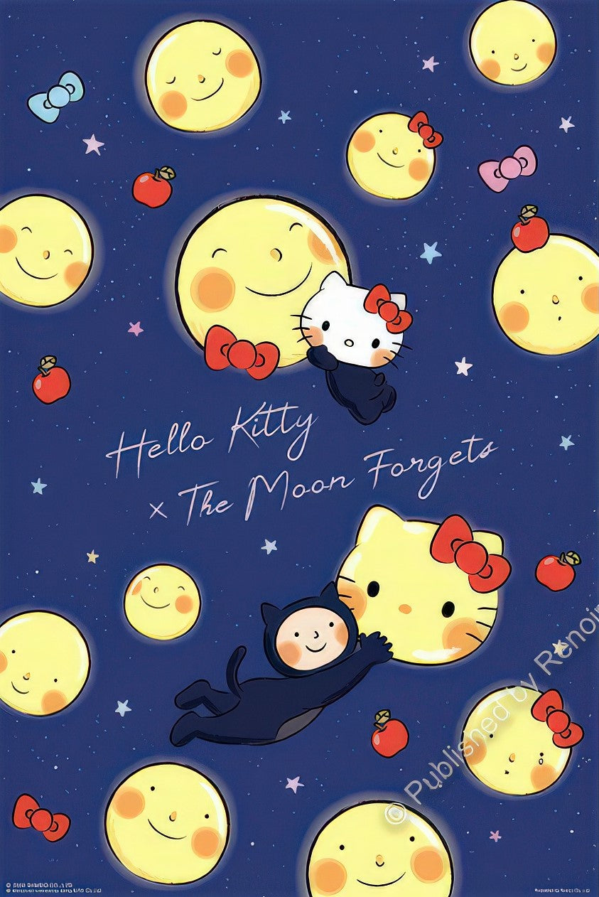 renoir-r-1008-1956-take-me-to-the-moon-hello-kitty-x-jimmy-laser-shine-1008-pieces-jigsaw-puzzle
