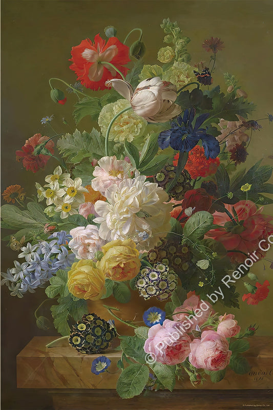 Renoir R-1008-1970　Illustration • Flowers in an agate vase　1008 Pieces Jigsaw Puzzle