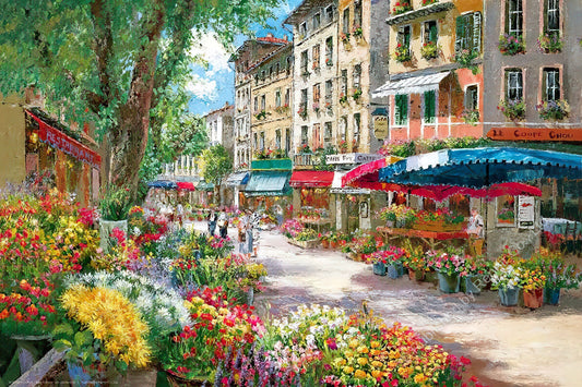 Renoir R-1008-604　Illustration • Paris Flower Market　1008 Pieces Jigsaw Puzzle