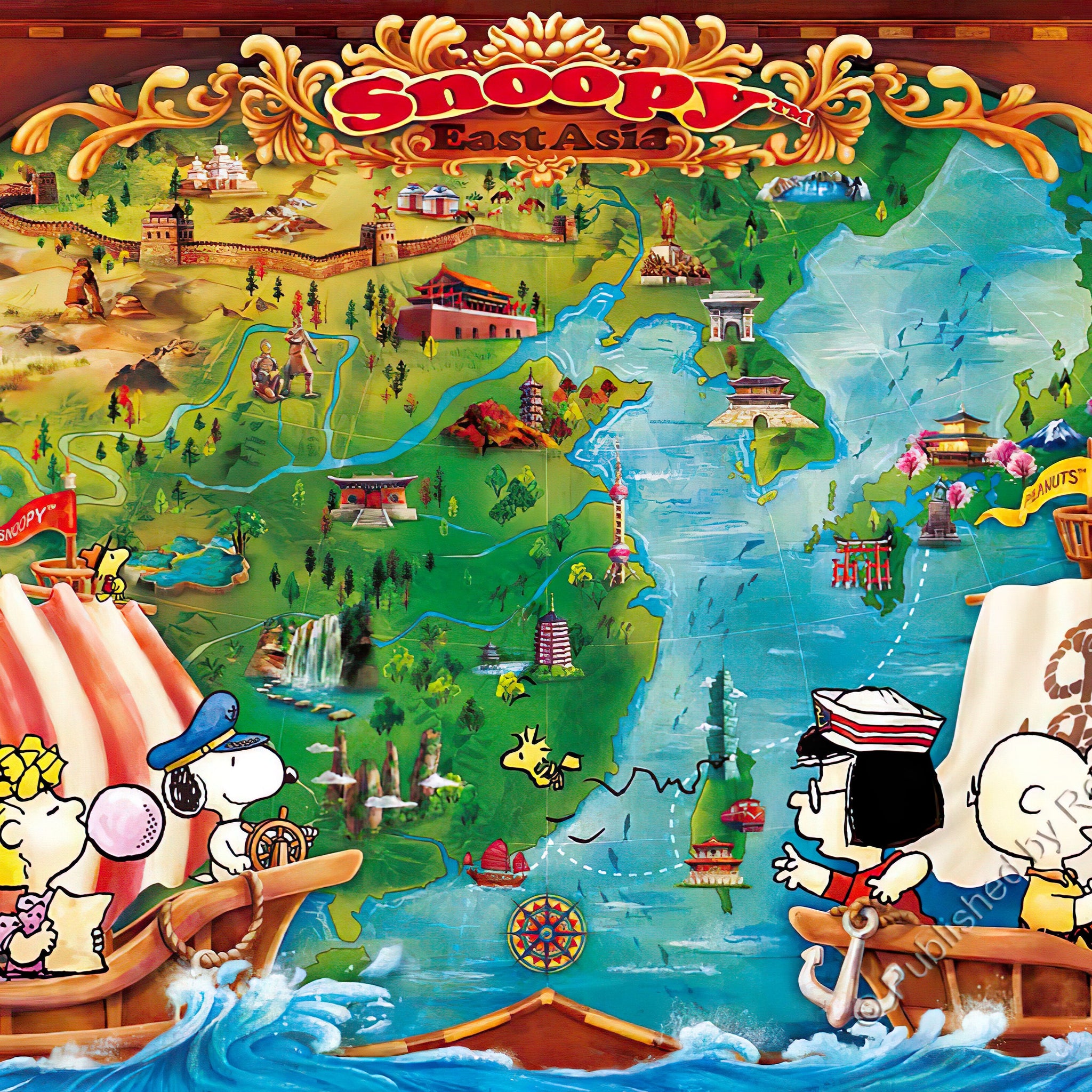 renoir-r-1008-993-peanuts-asia-adventure-1008-pieces-jigsaw-puzzle