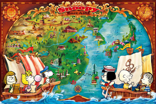 Renoir R-1008-993　Peanuts • Asia Adventure　1008 Pieces Jigsaw Puzzle