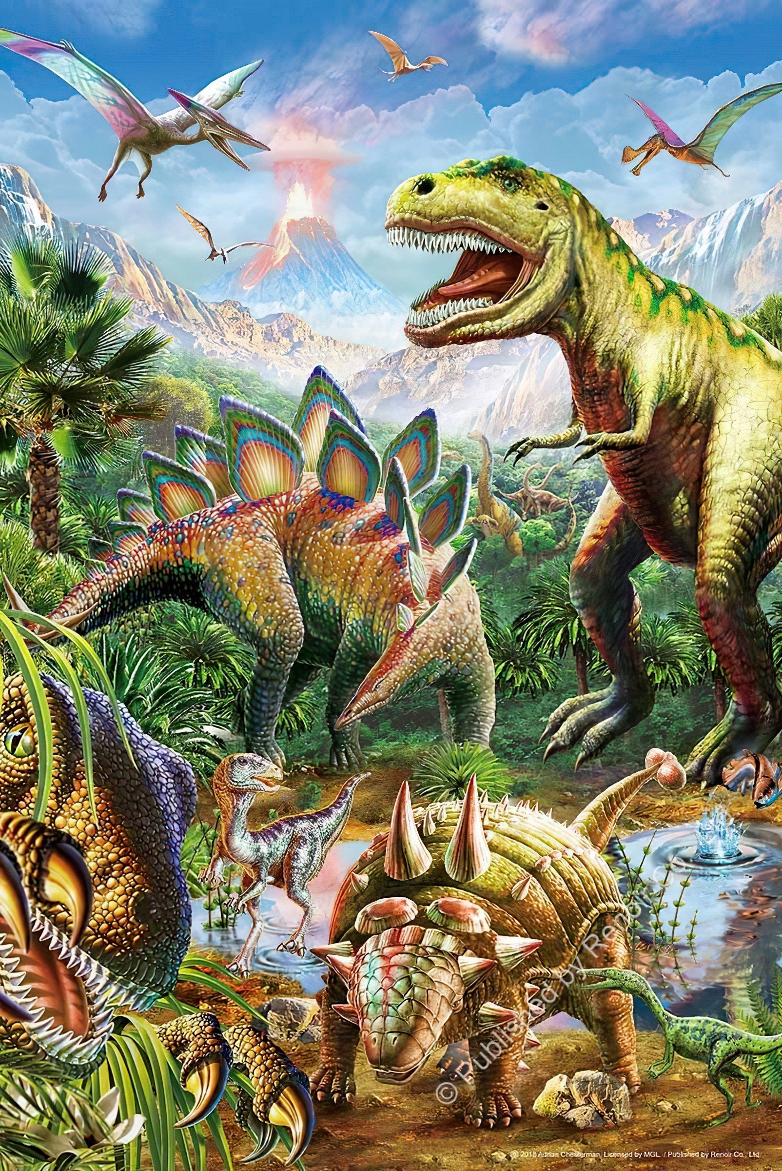 renoir-r-300-1683-dinosaur-dinosour-group-300-pieces-jigsaw-puzzle