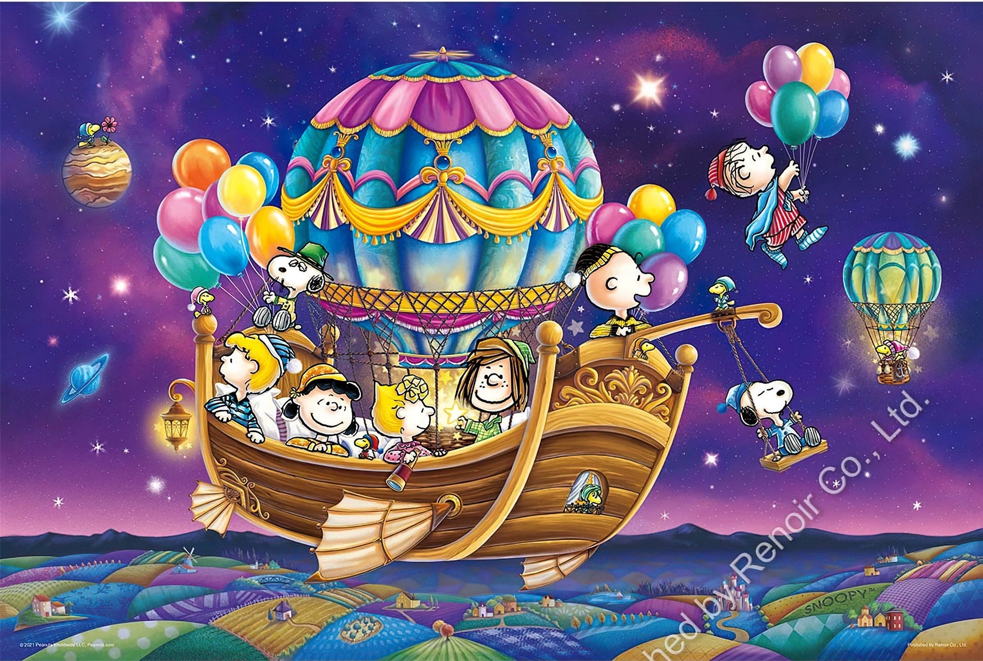 renoir-r-300-1819-peanuts-airship-of-dream-300-pieces-jigsaw-puzzle