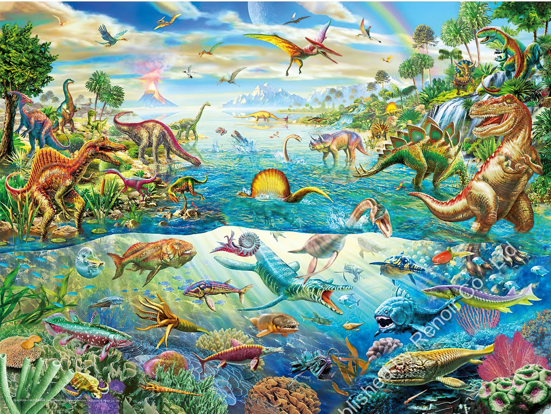 renoir-r-504-1833-dinosaur-paradise-504-pieces-jigsaw-puzzle