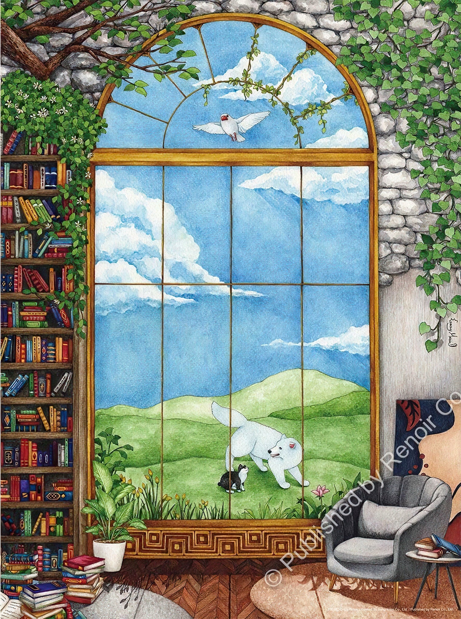 renoir-r-504-1952-outside-the-window-504-pieces-jigsaw-puzzle