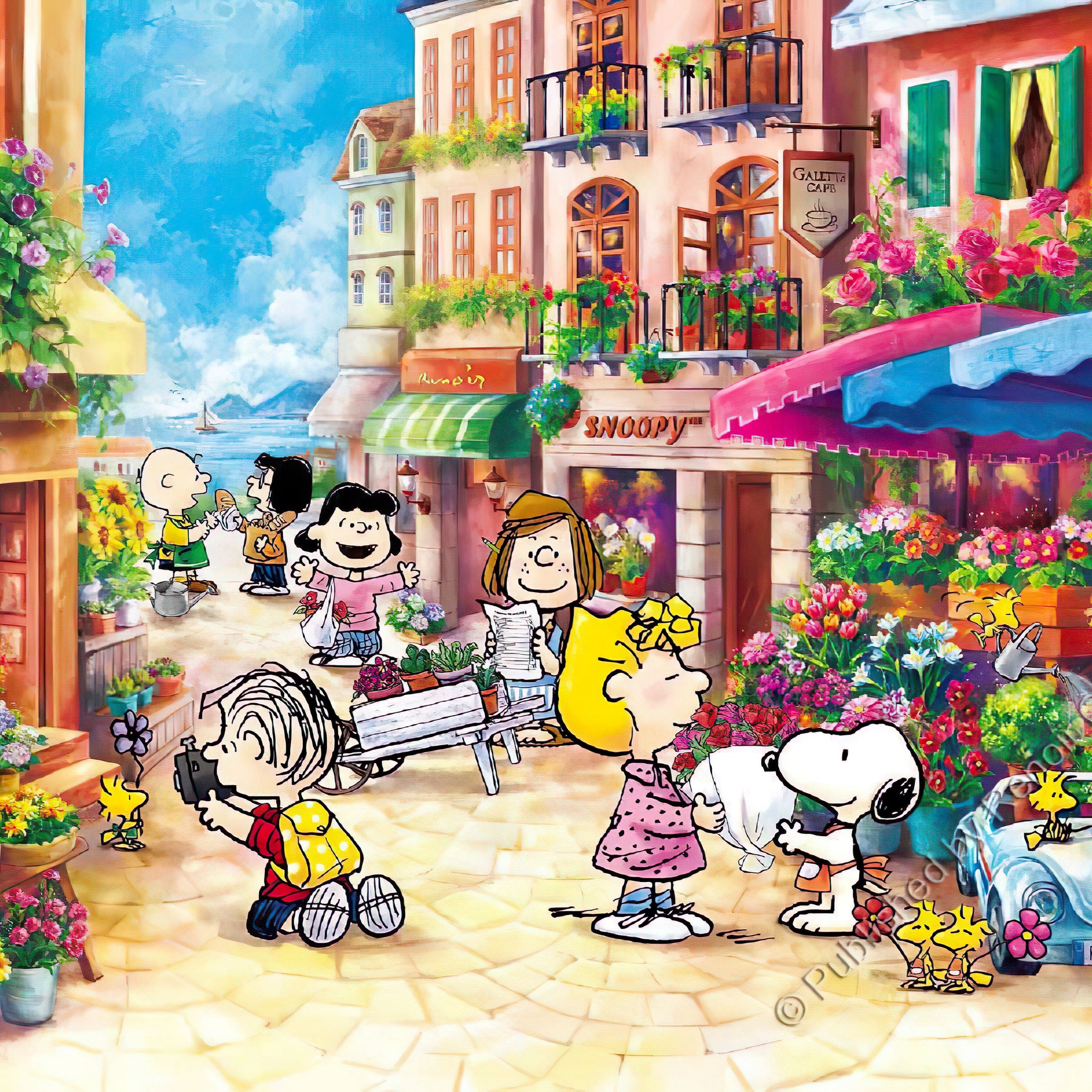Renoir • Peanuts • Flower Market　504 PCS　Jigsaw Puzzle