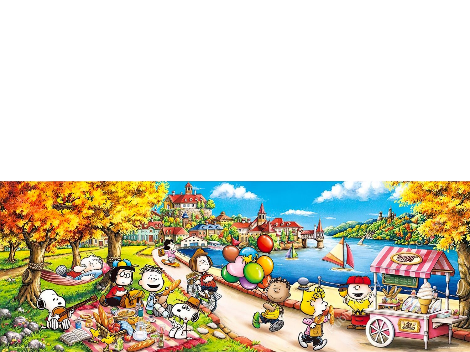 Renoir • Peanuts • Lakeside Scenery　96 PCS　Jigsaw Puzzle