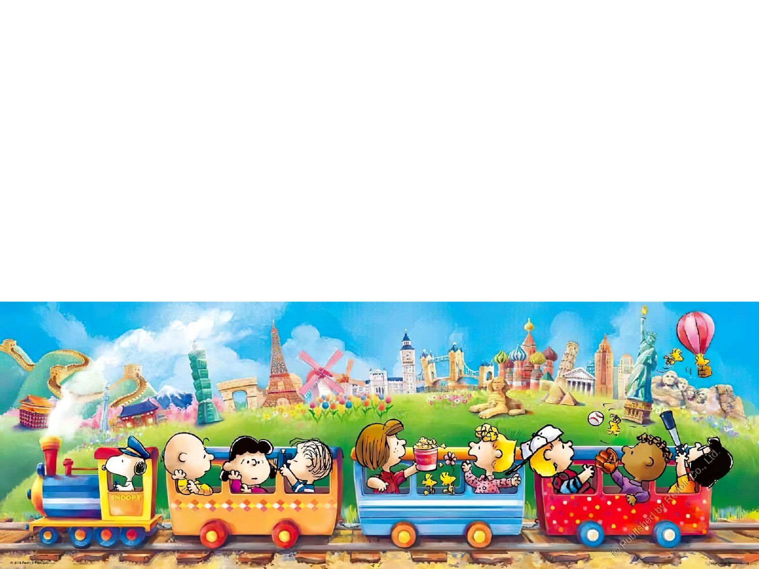 Renoir • Peanuts • Train Travelling　96 PCS　Jigsaw Puzzle