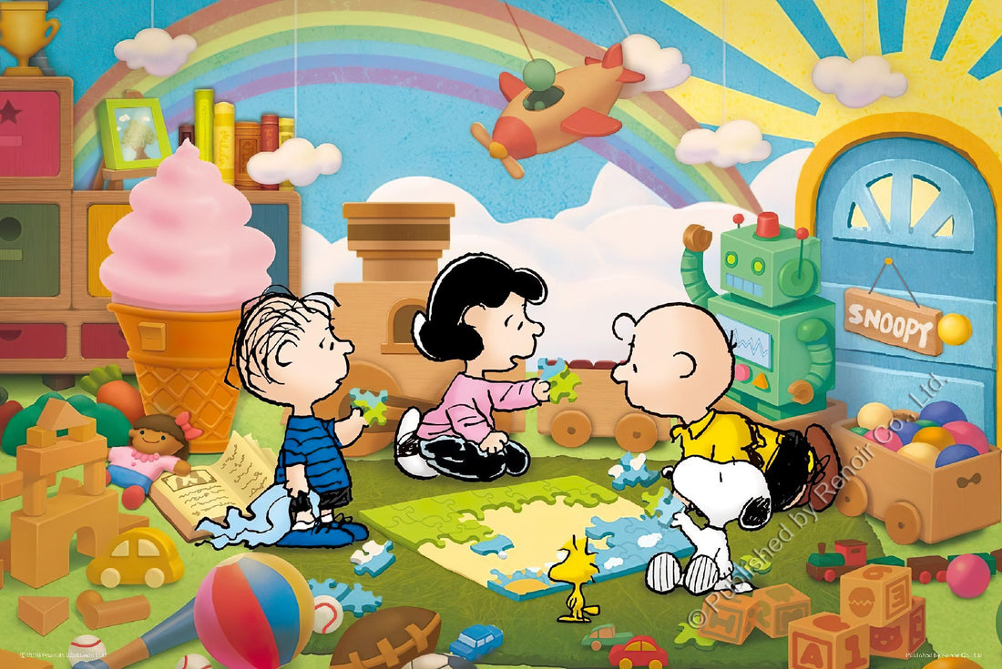 renoir-r-96-742-peanuts-happy-puzzle-time-96-pieces-jigsaw-puzzle