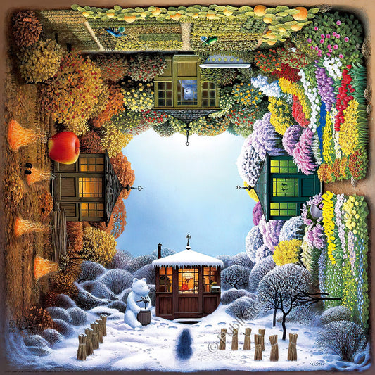 Renoir • Jacek Yerka • Four Seasons　45 PCS　Wooden Jigsaw Puzzle