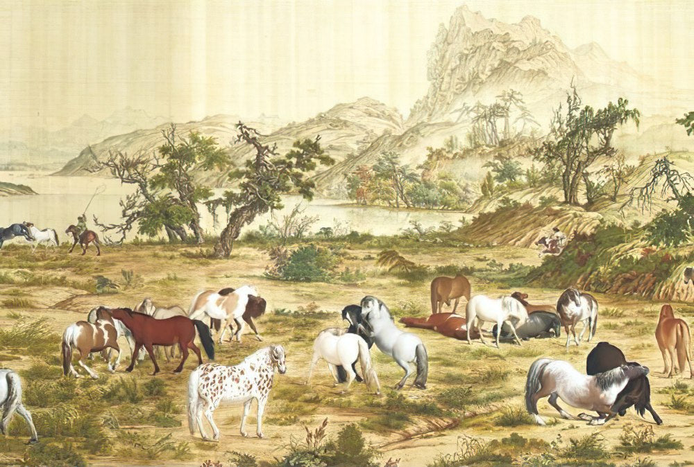 taiwang-tw-126-007-fine-art-hundred-horses-126-pieces-jigsaw-puzzle