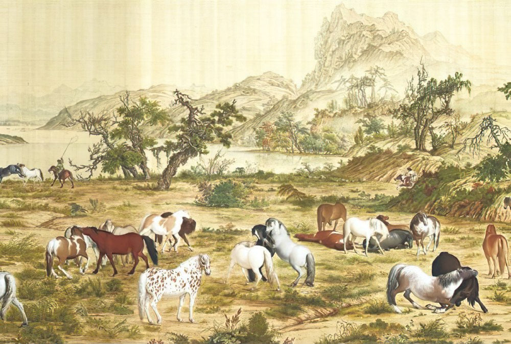taiwang-tw-126-007-one-hundred-horses-126-pieces-jigsaw-puzzle
