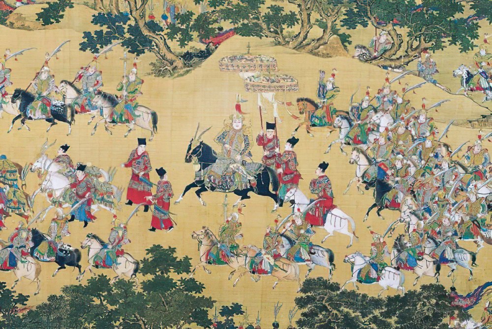 taiwang-tw-126-008-ming-dynasty-painting-emperors'-inspection-tour-126-pieces-jigsaw-puzzle