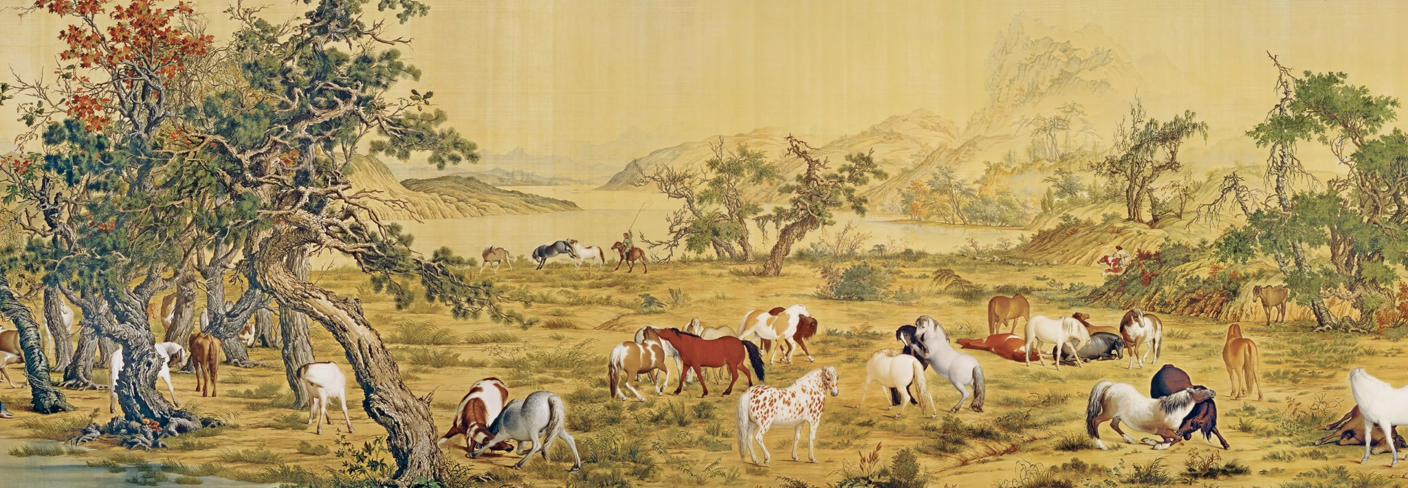 taiwang-tw-280-049-one-hundred-horses-2-of-3-280-pieces-jigsaw-puzzle