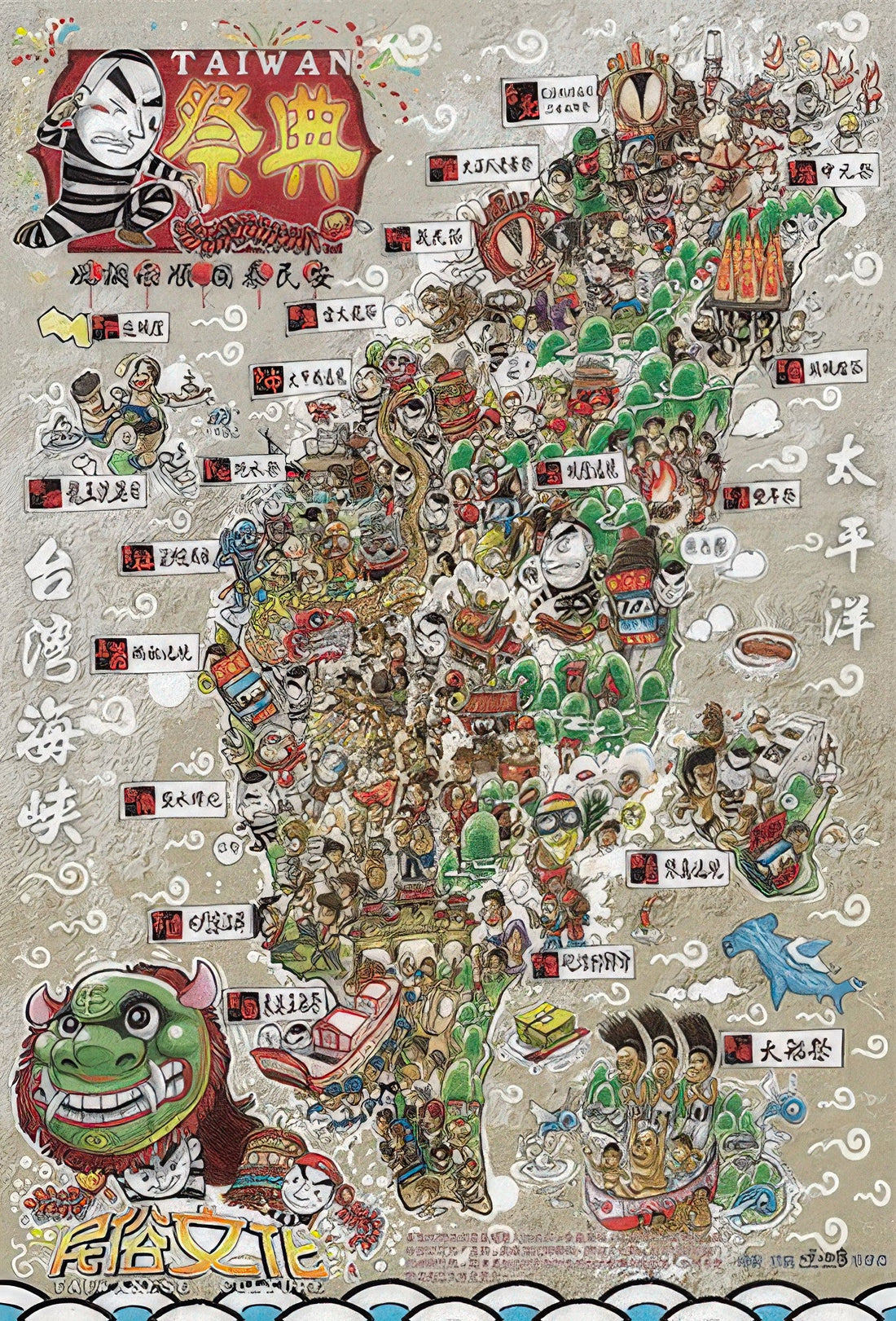 taiwang-tw-300-024-lively-folk-temple-fair-taiwan-festival-300-pieces-jigsaw-puzzle