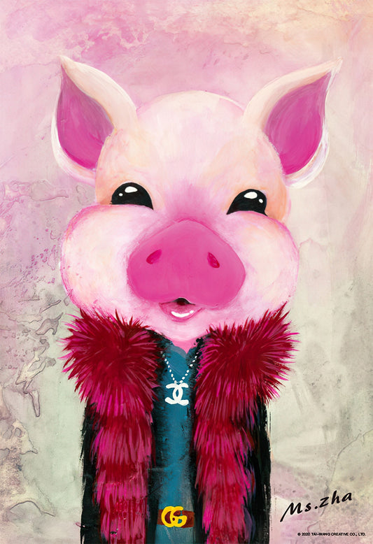 Taiwang TW-300-041　Illustration • Fashionable Pig　300 Pieces Jigsaw Puzzle