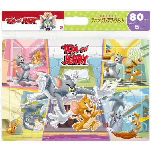 Tenyo BC-80-801　Tom and Jerry • Daily Slapstick　80 Pieces Kids Puzzle