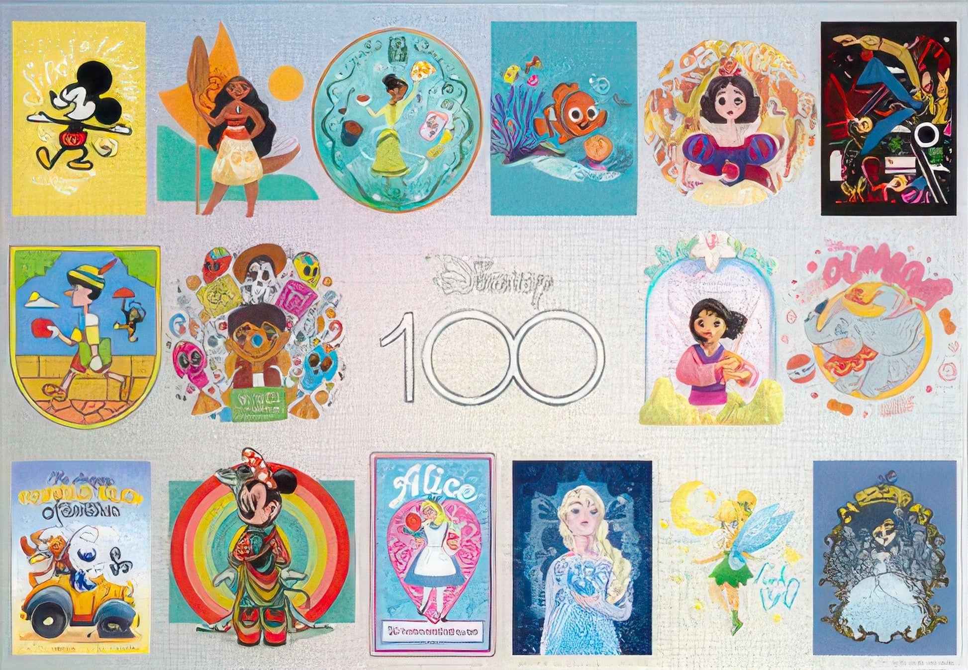 tenyo-d-1000-014-disney-100-global-artist-series-1000-pieces-jigsaw-puzzle