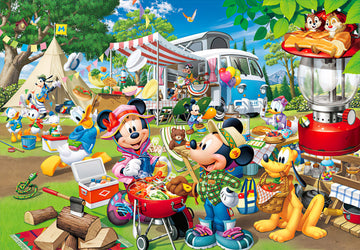 Tenyo • Mickey & Friends • Autocamp with Everyone!　1000 PCS　Jigsaw Puzzle
