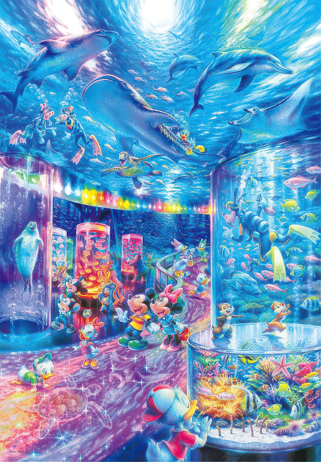 tenyo-d-1000-029-mickey-friends-night-aquarium-1000-pieces-jigsaw-puzzle