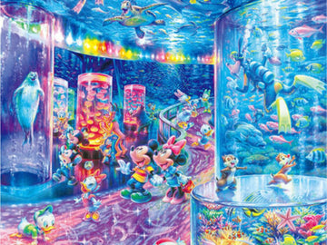 Tenyo • Mickey & Friends • Night Aquarium　1000 PCS　Jigsaw Puzzle