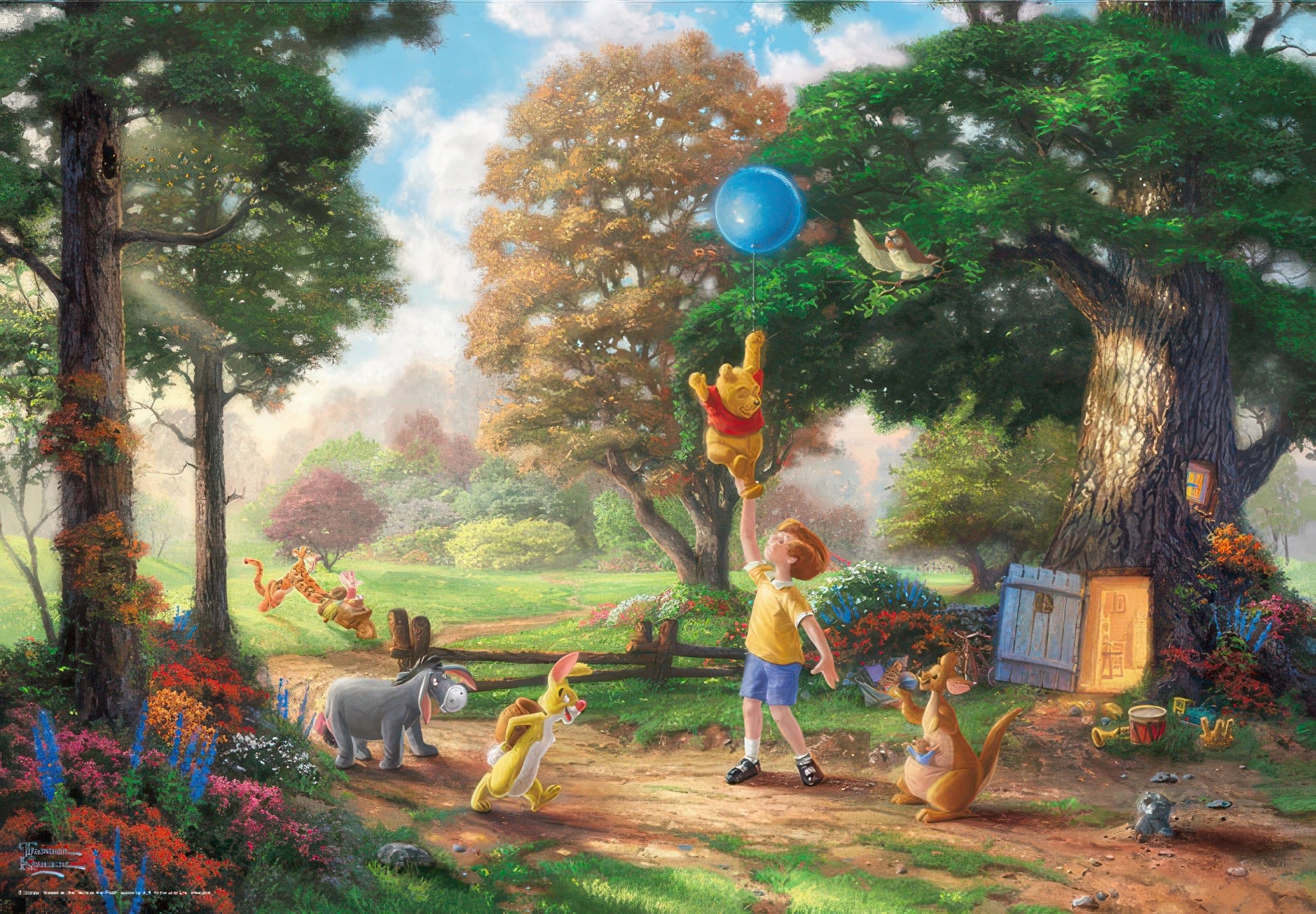 tenyo-d-1000-030-kinkade-winnie-the-pooh-ii-1000-pieces-jigsaw-puzzle