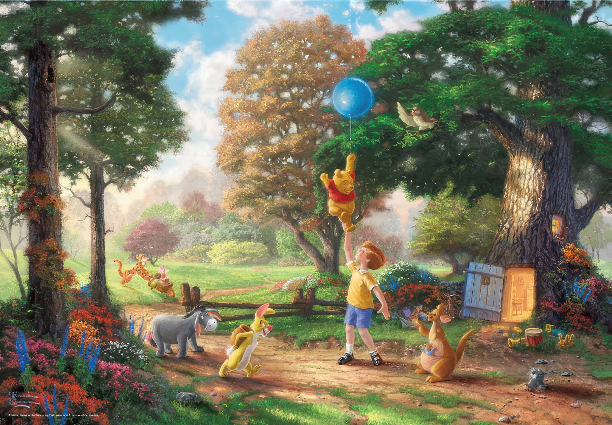 tenyo-d-1000-030-kinkade-winnie-the-pooh-ii-1000-pieces-jigsaw-puzzle