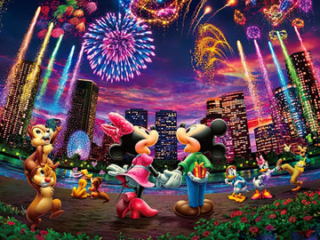 Tenyo • Mickey & Friends • Fireworks of Emotions　1000 PCS　Jigsaw Puzzle