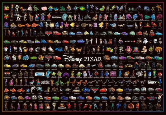 Tenyo D-1000-036　Pixar Character Collection　1000 Pieces Jigsaw Puzzle