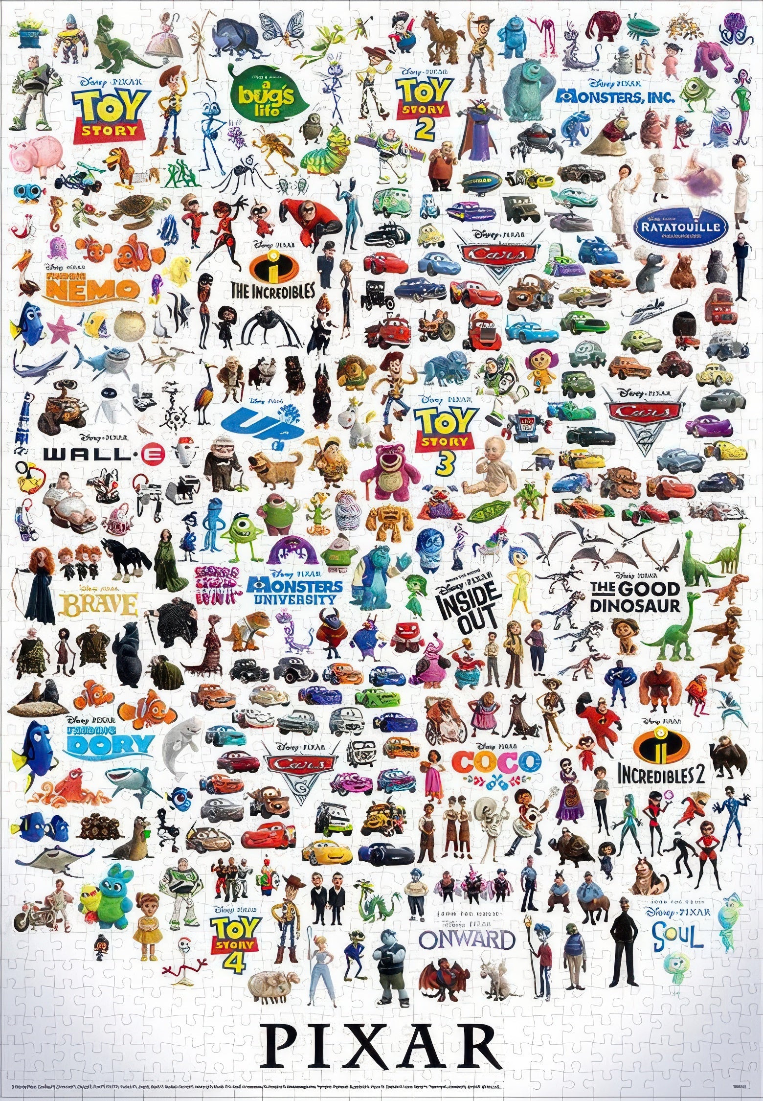 tenyo-d-1000-067-pixar-character-great-collection-1000-pieces-jigsaw-puzzle