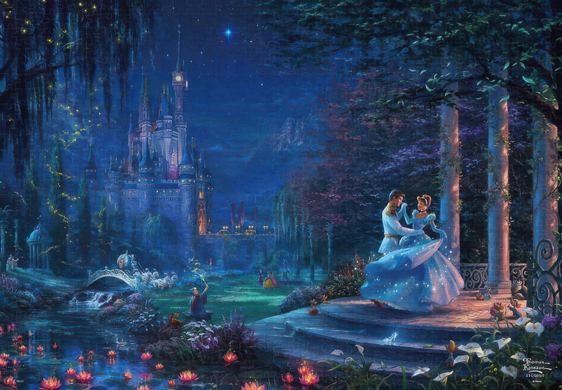 tenyo-d-1000-068-kinkade-cinderella-dancing-in-the-starlight-1000-pieces-jigsaw-puzzle