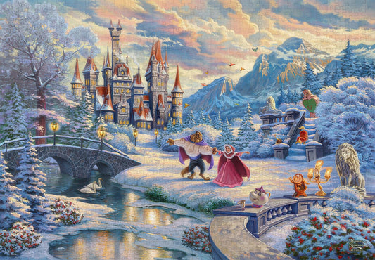 Tenyo D-1000-072　Beauty and the Beast’s Winter Enchantment　1000 Pieces Jigsaw Puzzle