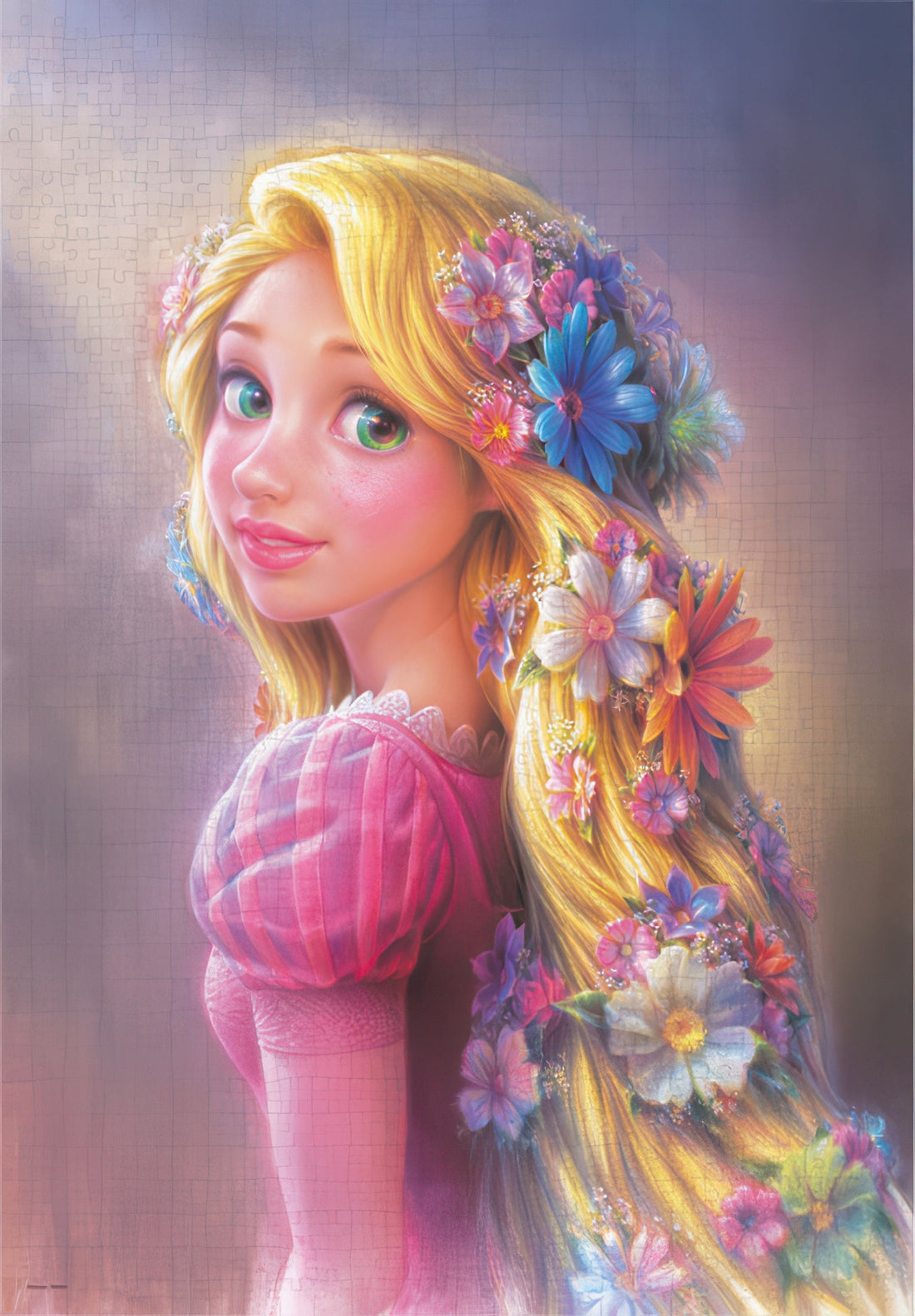 tenyo-d-1000-078-tangled-princess-with-gleaming-hair-1000-pieces-jigsaw-puzzle