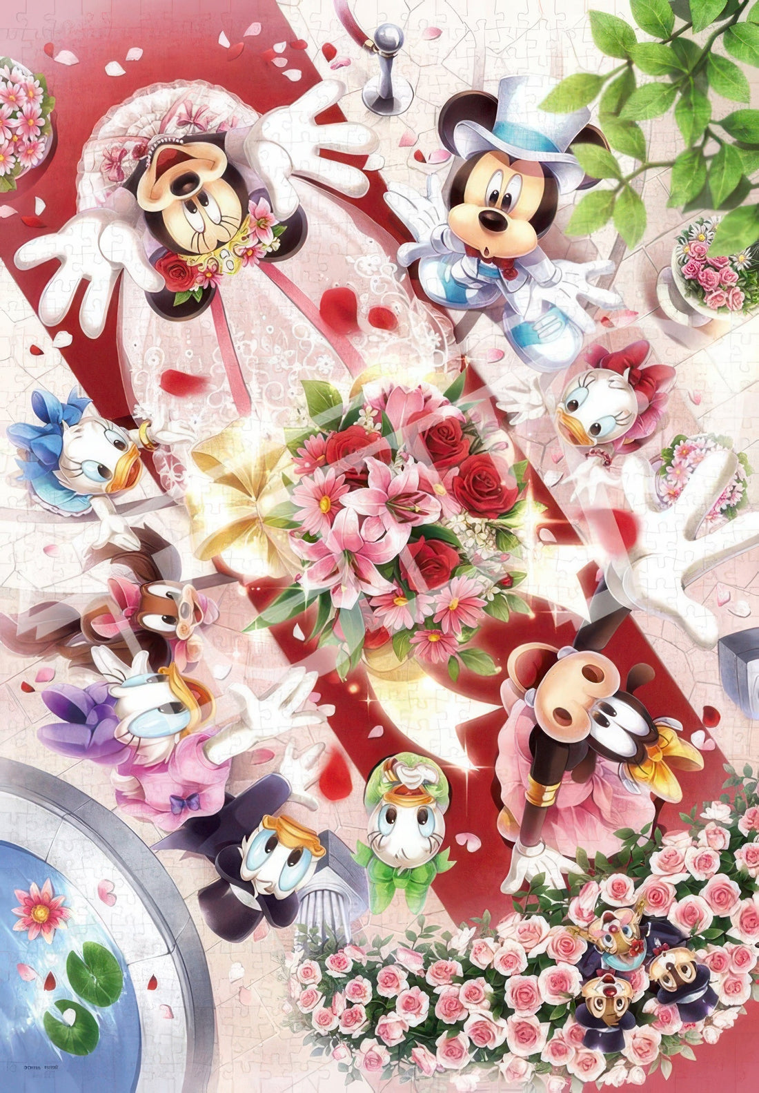 tenyo-d-1000-091-mickey-friends-bouquet-of-happiness-1000-pieces-jigsaw-puzzle