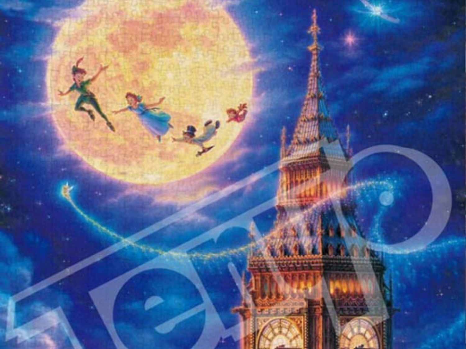 Tenyo • Peter Pan • Moonlight Fly　1000 PCS　Jigsaw Puzzle