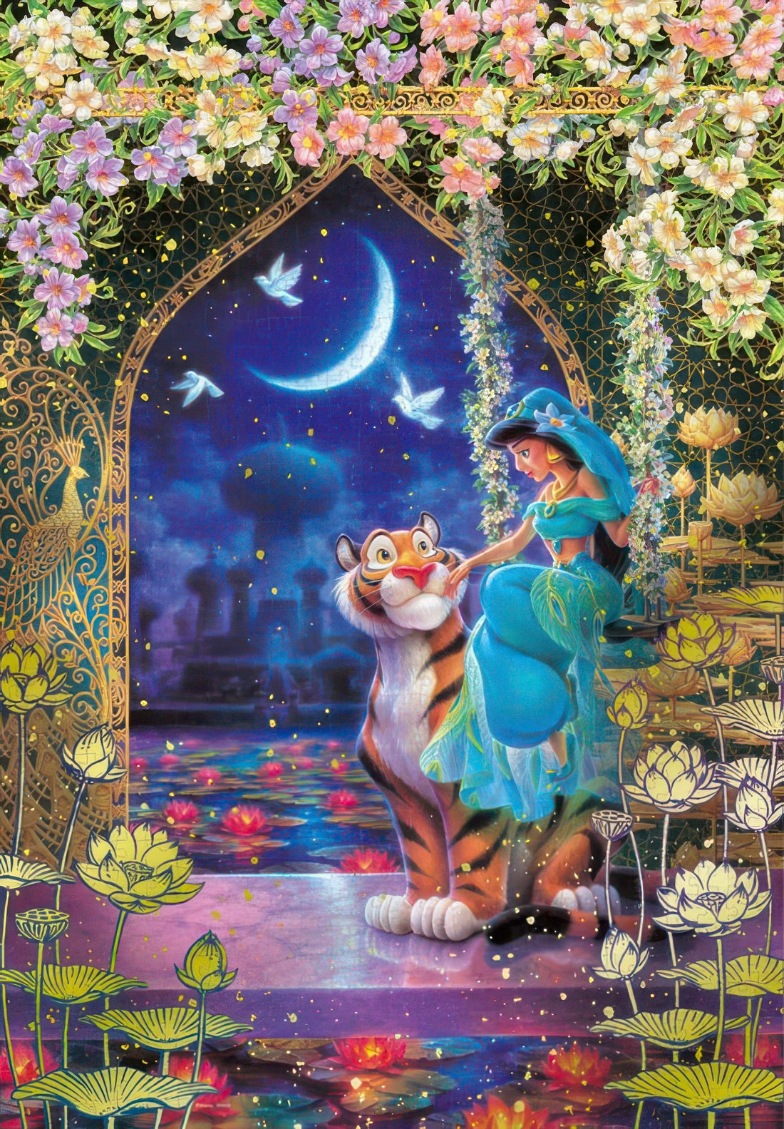 tenyo-d-1000-097-aladdin-gilding-style-gentle-night-1000-pieces-jigsaw-puzzle