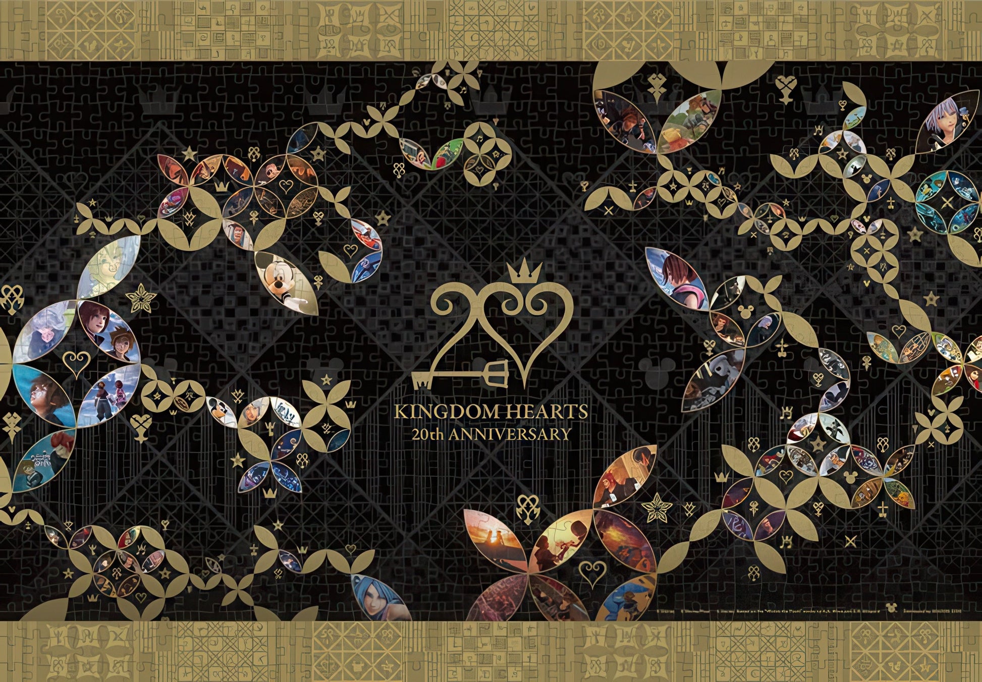 tenyo-d-1000-099-kingdom-hearts-20th-anniversary-icon-pattern-1000-pieces-jigsaw-puzzle