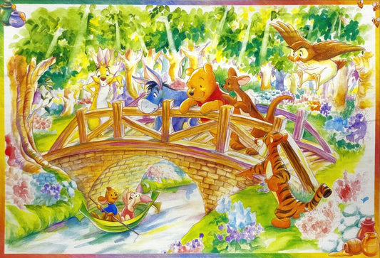 Tenyo D-1000-145　Winnie the Pooh • Sunbeams in the Woods　1000 Pieces Jigsaw Puzzle