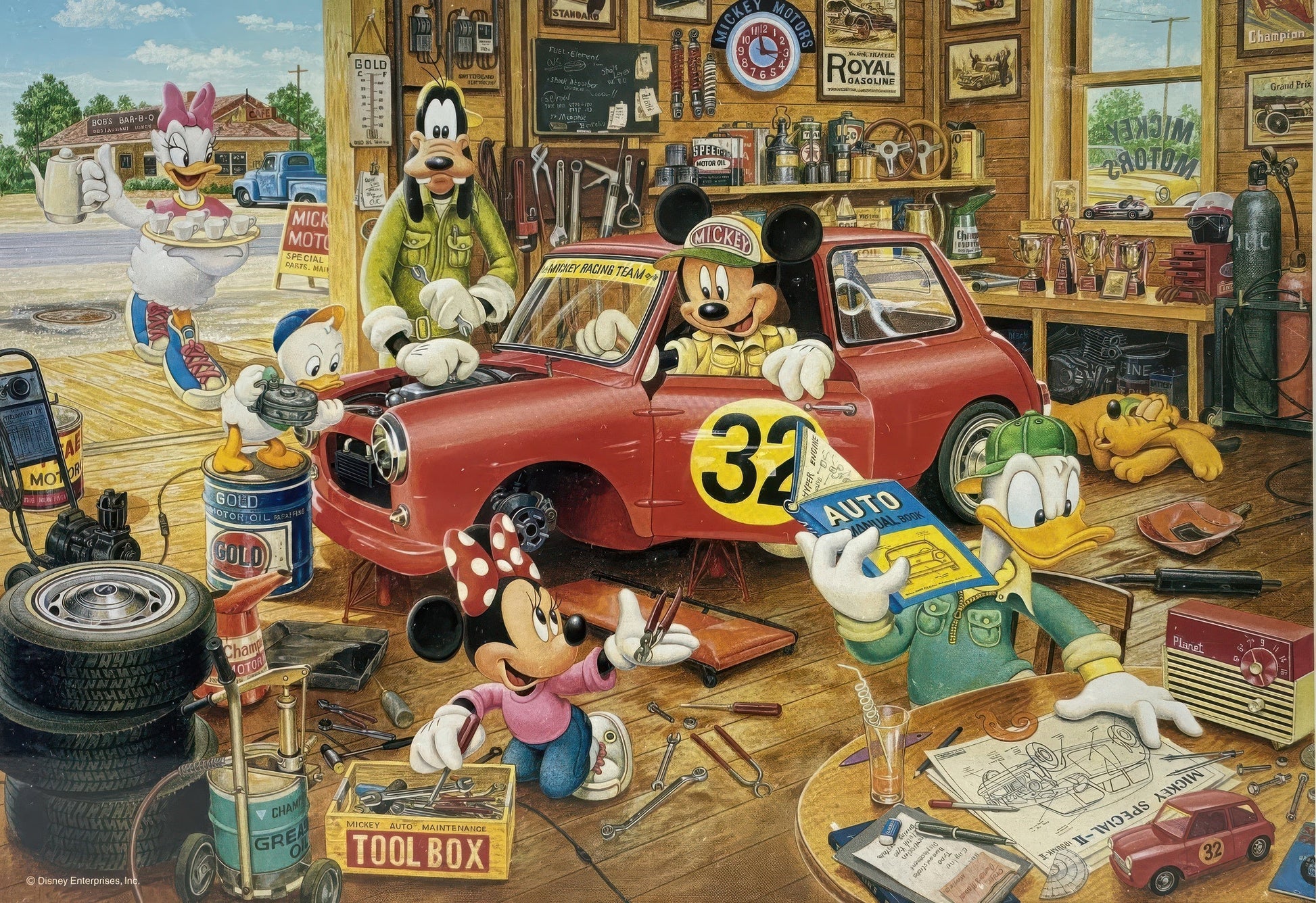 tenyo-d-1000-151-mickey-friends-california-workshop-1000-pieces-jigsaw-puzzle