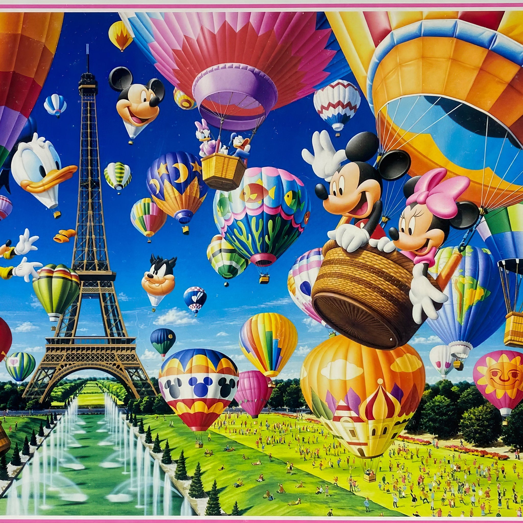 Tenyo • Mickey & Friends • Fantastic Balloon Race　1000 PCS　Jigsaw Puzzle