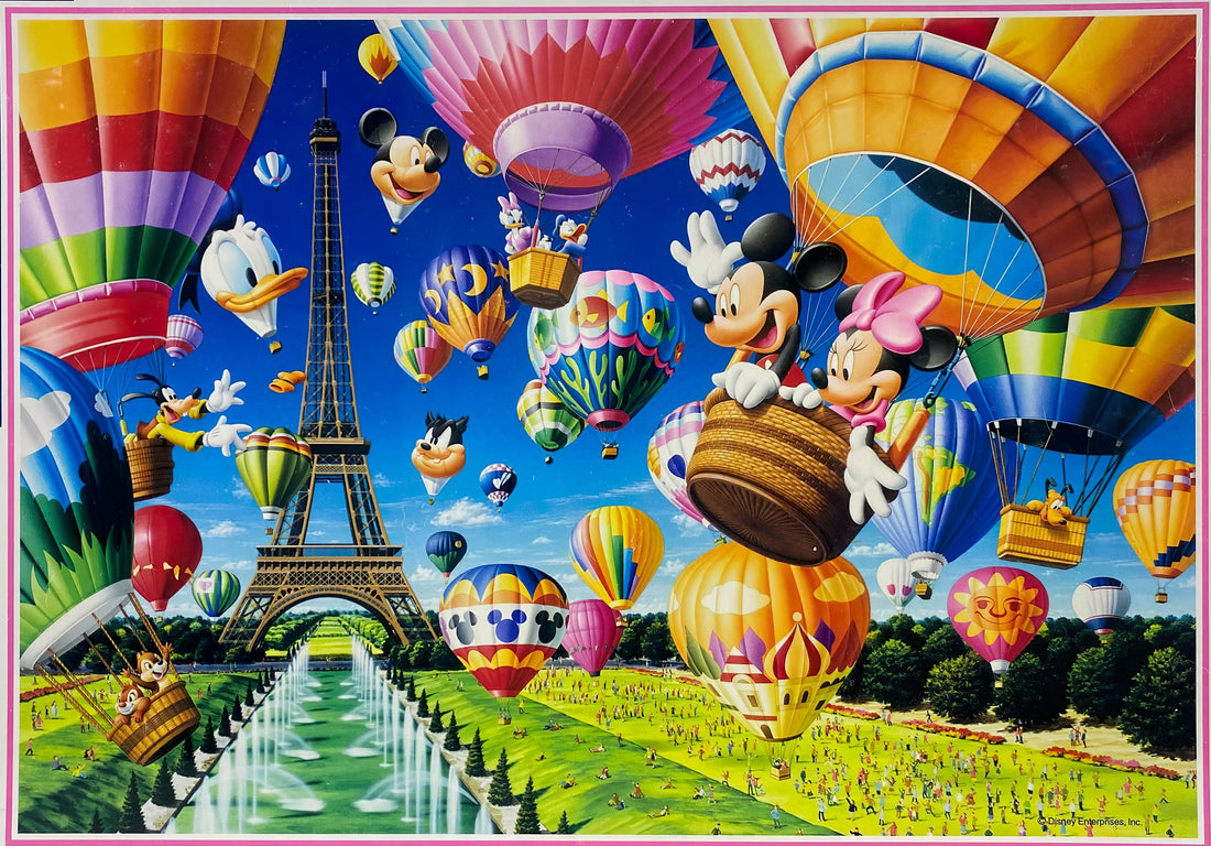 Tenyo • Mickey & Friends • Fantastic Balloon Race　1000 PCS　Jigsaw Puzzle