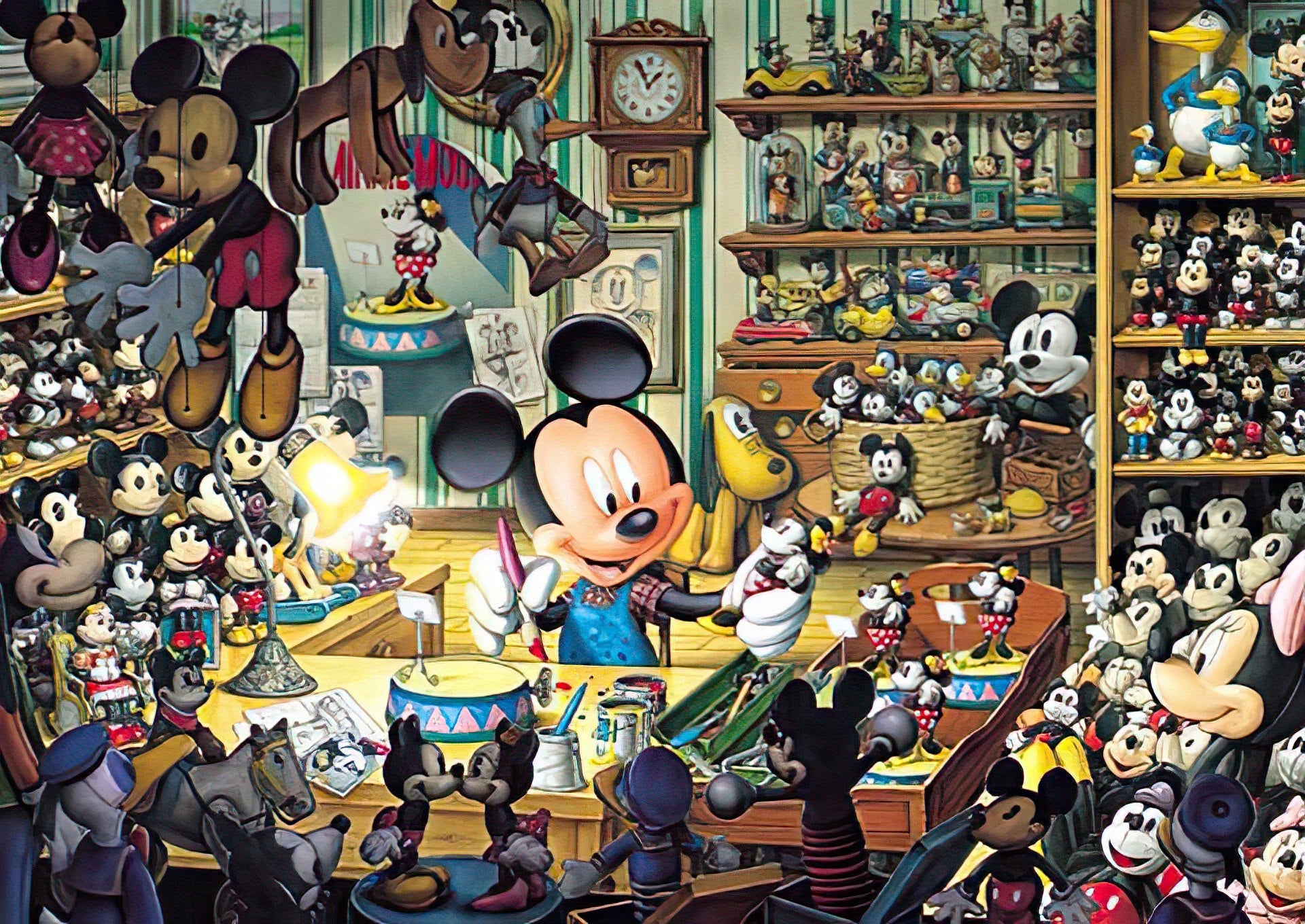 Tenyo • Mickey Mouse • Mickey's Toy Workshop　1000 PCS　Jigsaw Puzzle