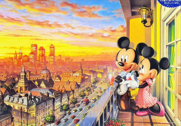 tenyo-d-1000-192-mickey-friends-together-during-sunset-1000-pieces-jigsaw-puzzle