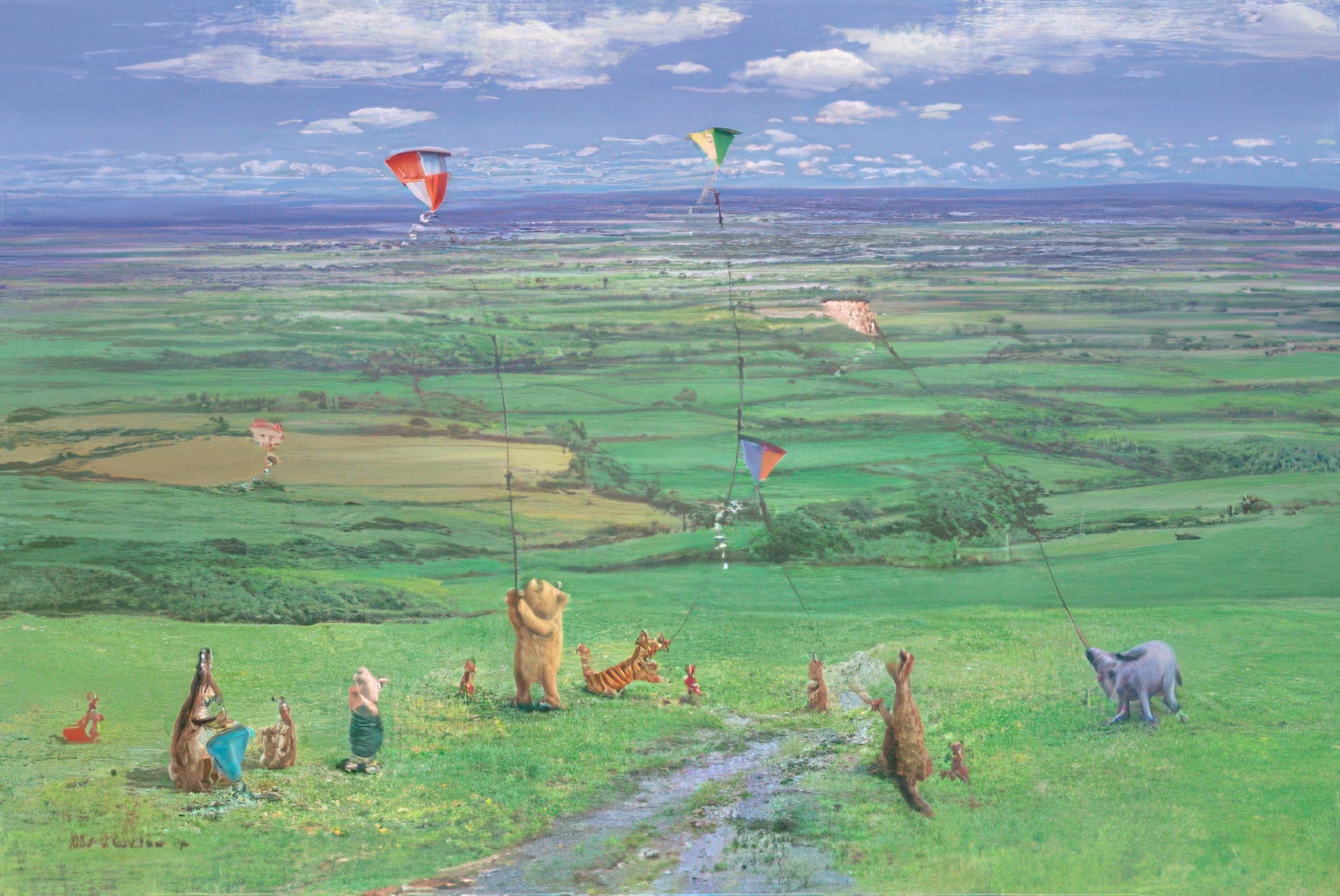 tenyo-d-1000-199-ellenshaw-kite-flying-days-1000-pieces-jigsaw-puzzle